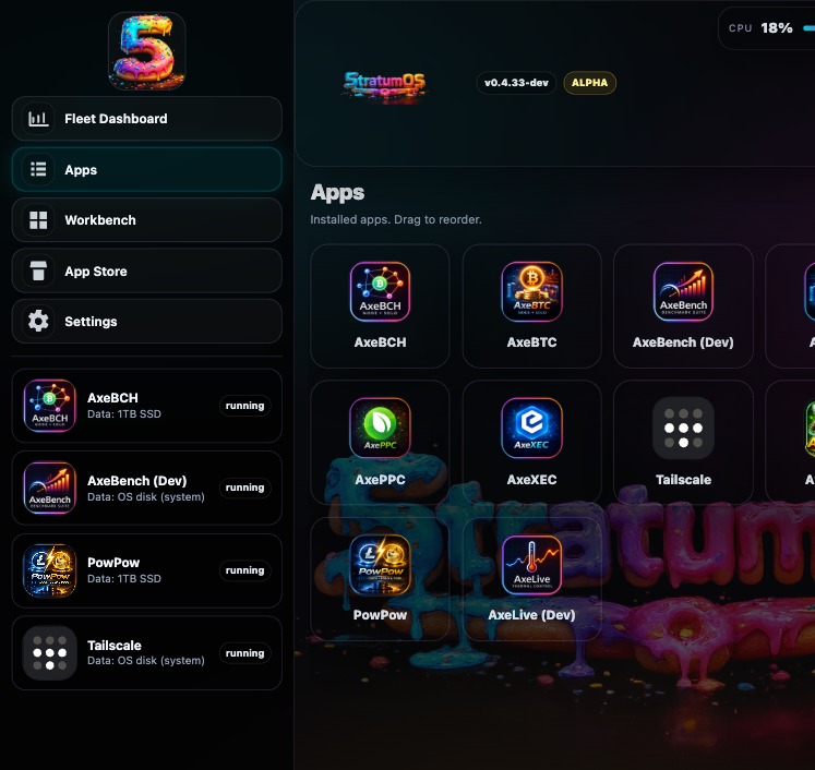 5tratumOS installed apps catalogue